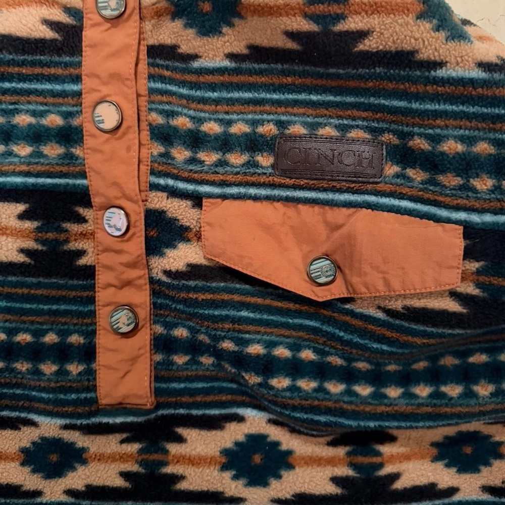Cinch Aztec Pattern Pullover Sweater - image 5